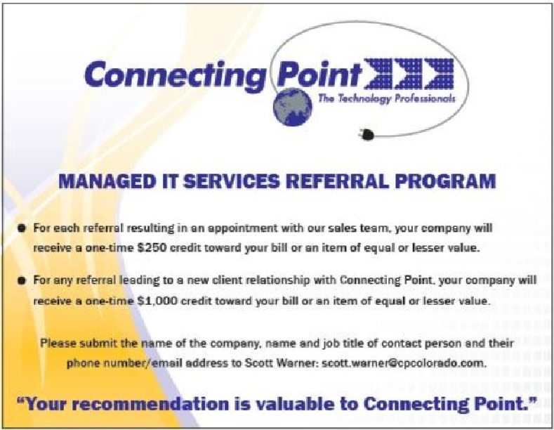 Do YOU Know Somebody We Can Help?